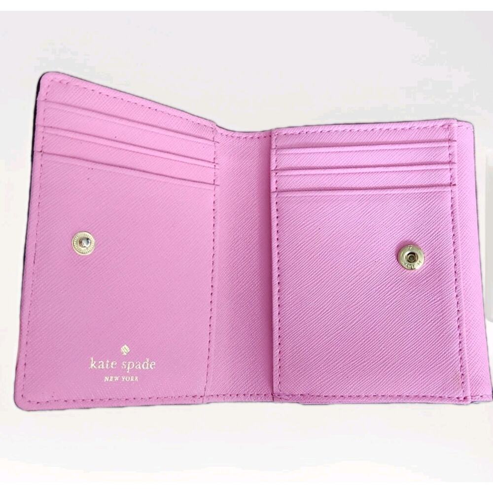 Kate Spade New York Cedar Street Tavvy Wallet Pink Leather 4.5x4 In Pre-owned - Picture 3 of 10